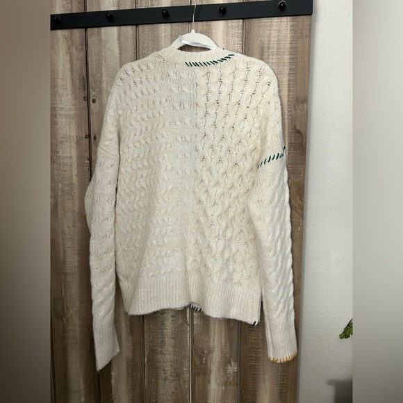 NWOT Anthropologie John + Jenn OMG Cabled Cardigan Sweater, M - Picture 4 of 7